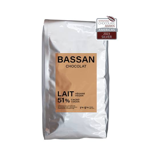 Végane : Au lait 51% cacao
