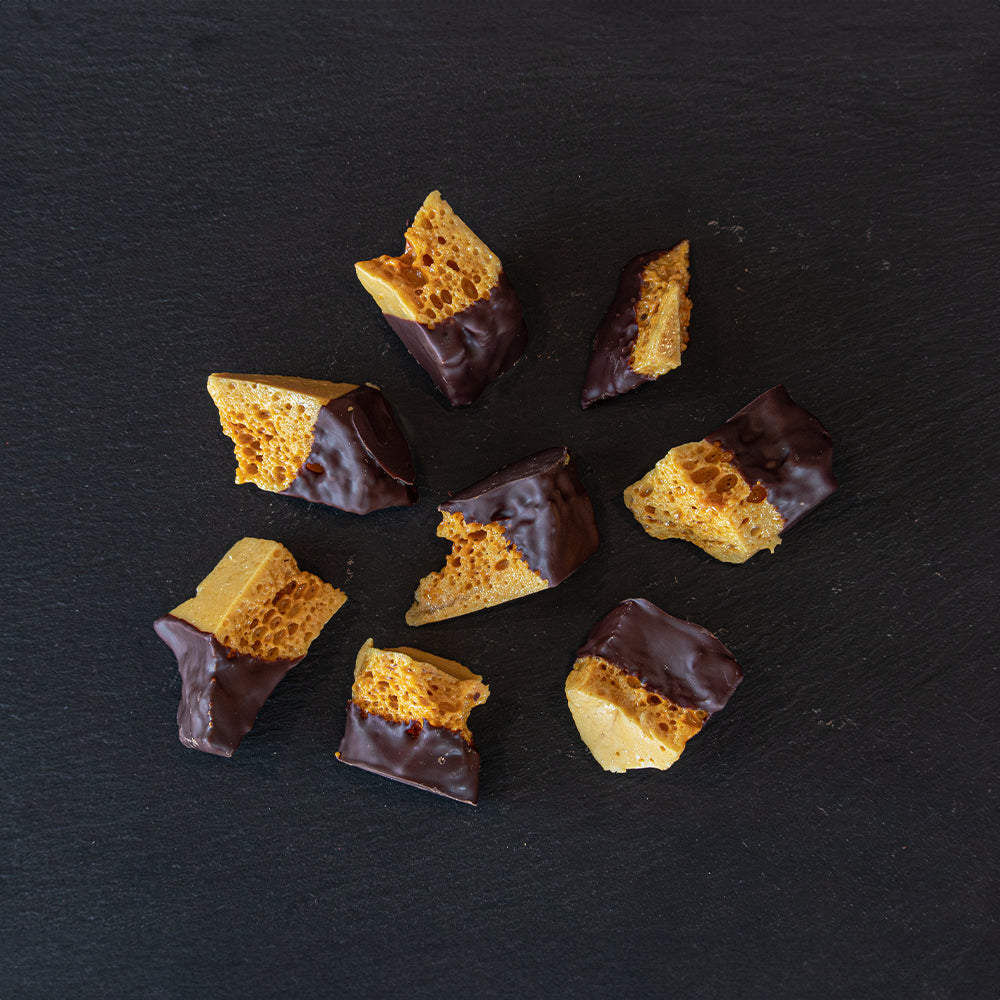 Éclats de tire éponge au chocolat