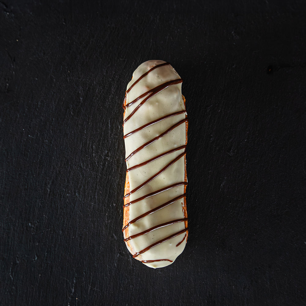 Éclair au chocolat blanc