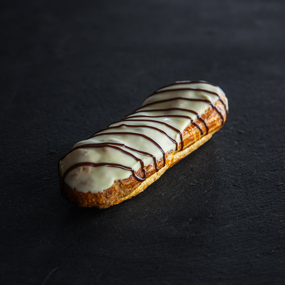 Éclair au chocolat blanc